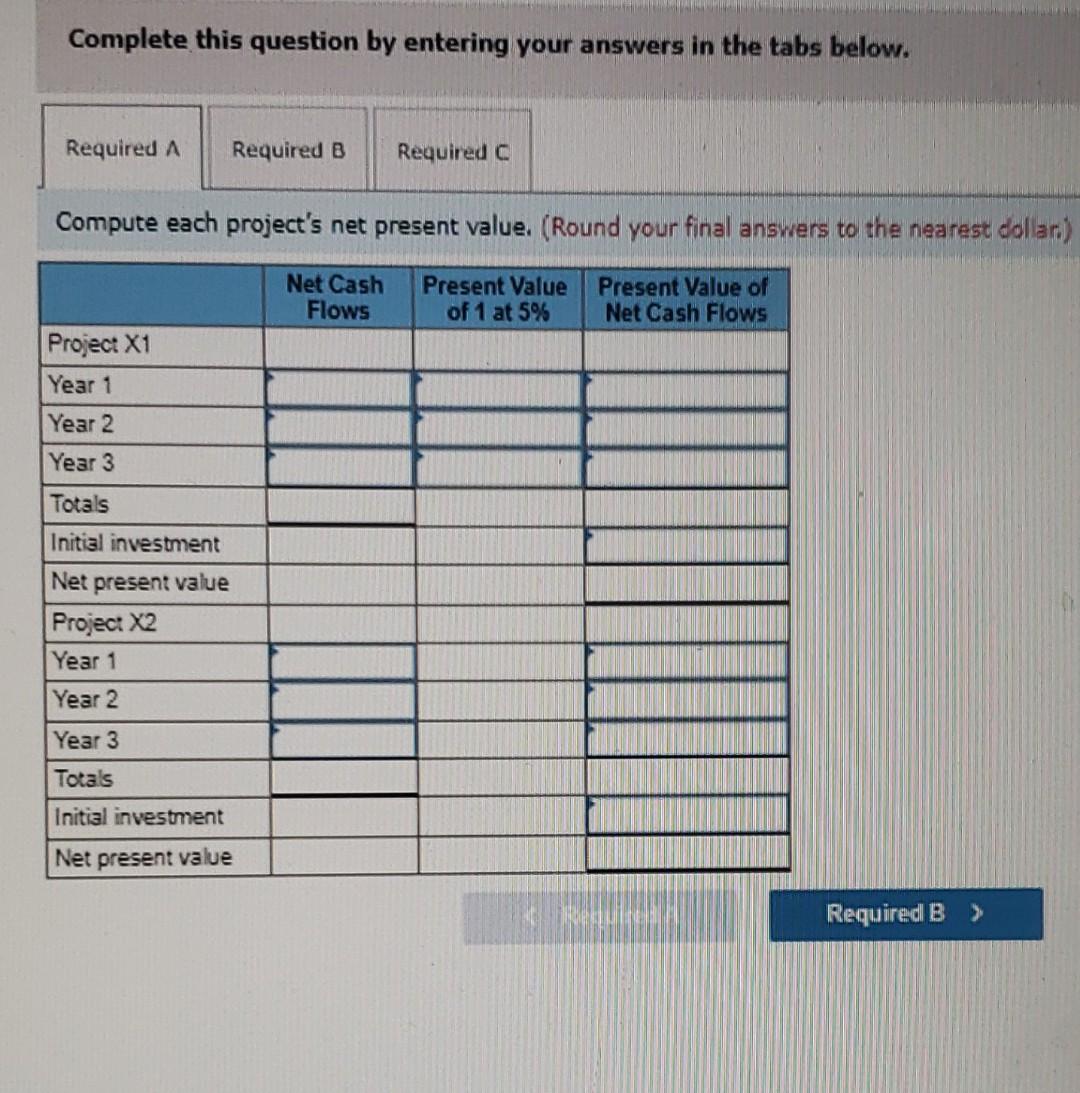 Index LO P3 Following is Information on two alternative Investment projects being