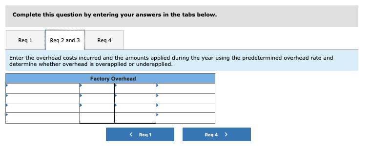 jobs produced during 2017 by using the following cost predictions: overhead costs,