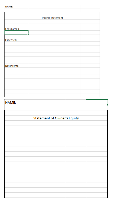worksheet under each tab. B. Record the adjustments in the adjustments columns