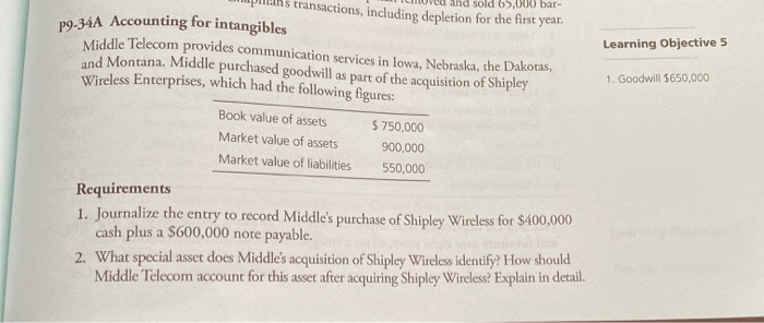  Learning Objective 5 LIHUVU and sold 65,000 bar- implans transactions, including