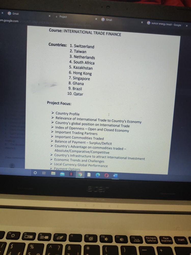 Project 1. Project comprises two parts: Group Written Analysis and Written Presentation