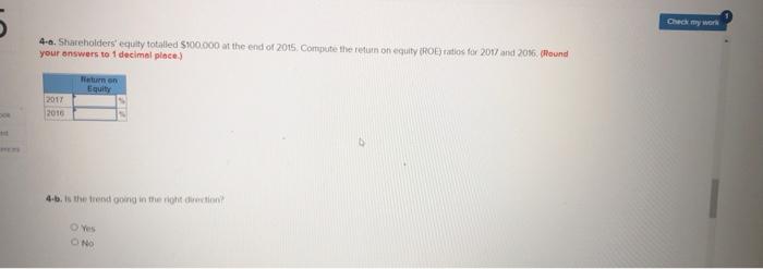 2017 2016 Income Statement Sales Revenue Cost of Goods Sold $111.000 $100,000