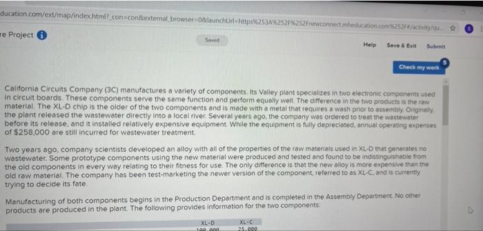  ducation.com/ext/map/index.html?_con=con&external browser Blaunchurl=https253A%252F%252Fnewconnectmheducation.com8252/activity re Project Saved Help Seve Exit Submit Check