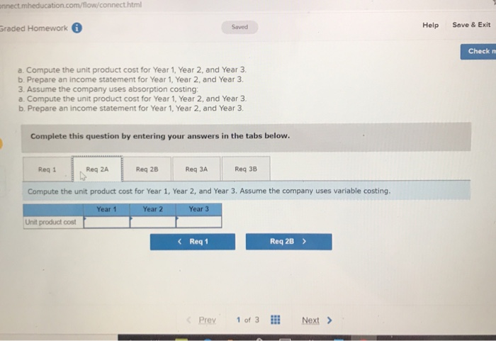 Fixed manufacturing overhead Fixed selling and administrative expenses $ 440, eee $