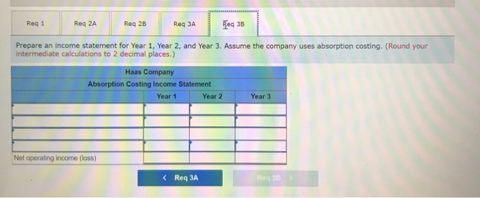 units and sold 30,000 units. In its third year, Haas produced 20,000