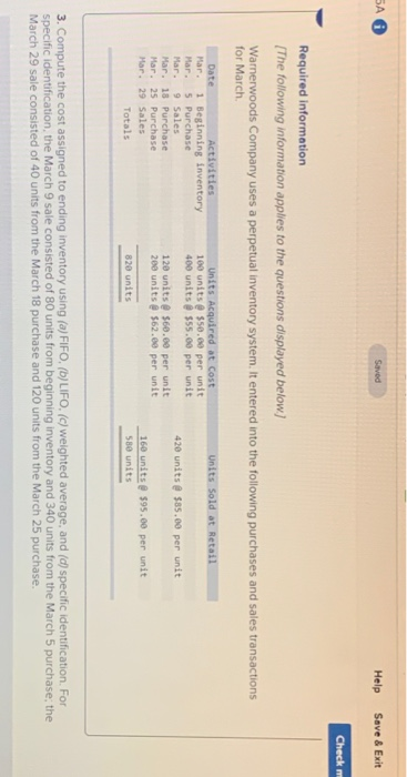  SA Savod Help Save & Exit Check Required information [The following