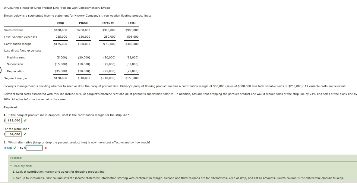  Structuring a keep-or-Drop Product Line Problem with Complementary Effects Shown below