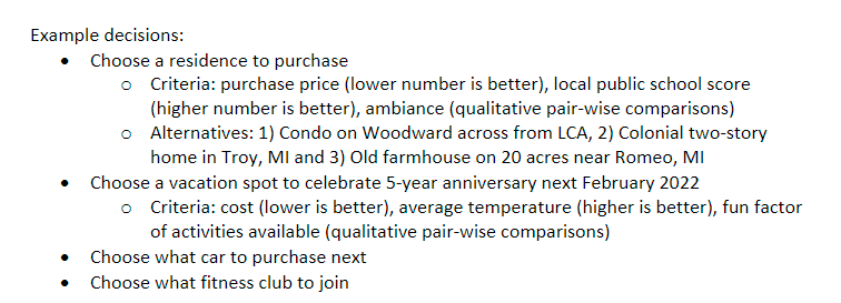 to make could be fictional or real life) and... Step 2: Decide