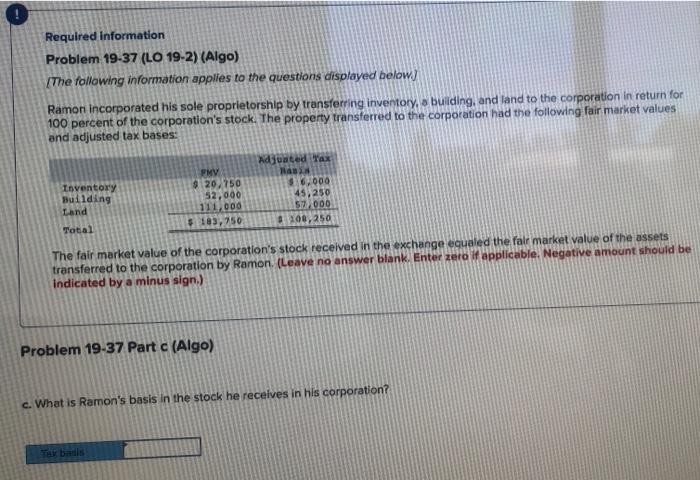 a building, and land to the corporation in retum for 100 percent