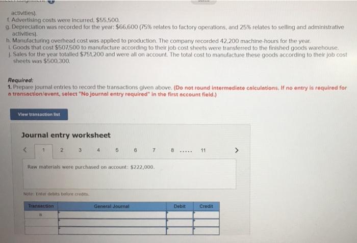 visible please Ravsten Company uses a job order costing system. On January