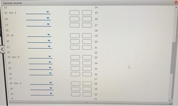 require an entry, leave it blank. Assume 360 days in a year.
