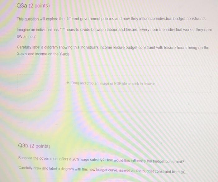 show calculation and graphing please! Q3a (2 points) This question will explore