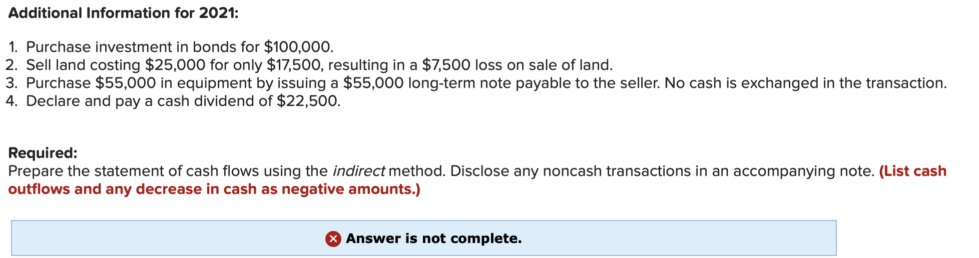 (LO11-2, 11-3, 11-4, 11-5) The income statement, balance sheets, and additional information
