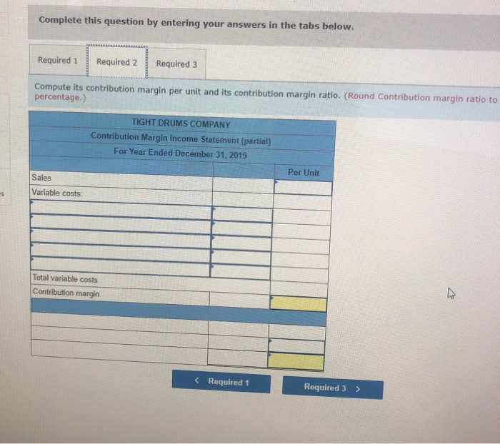 drum sets manufactured by Tight Drums Company for the year ended December