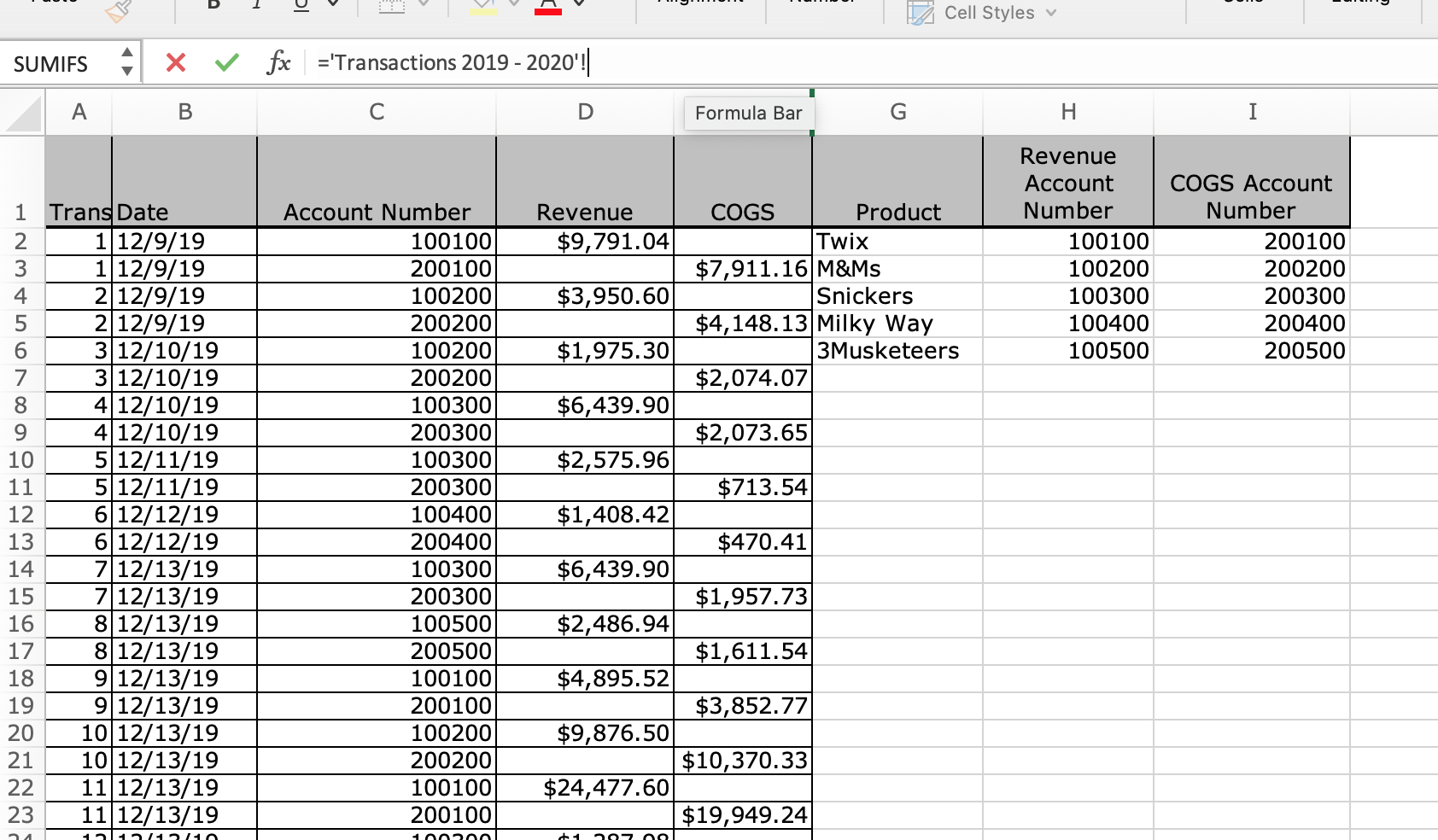 B I U v A Alignment Number Cell Styles A9 fx evaluate