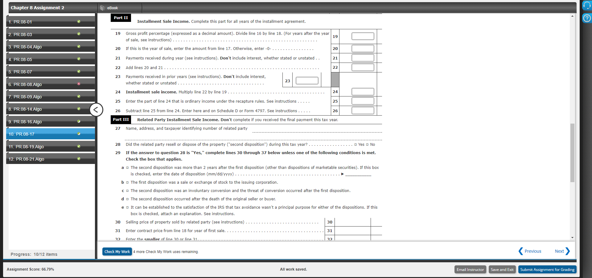 Drake sells a rental house on January 1, 2020, and receives $90,000