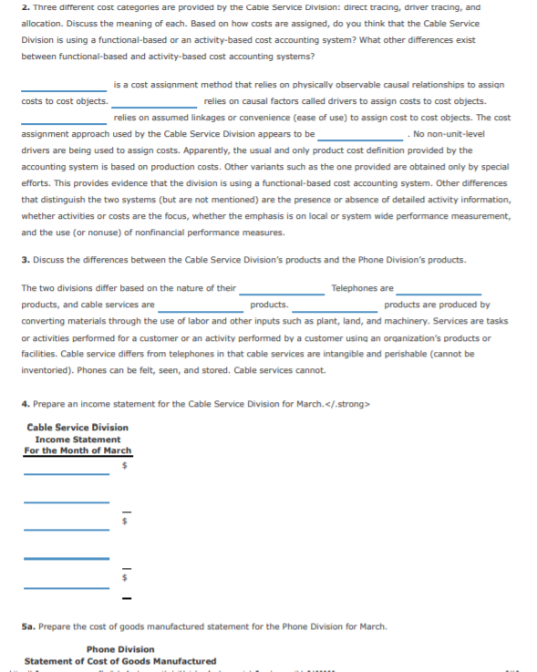 in Ohio. The Cable Service Division offers three products: a basic package