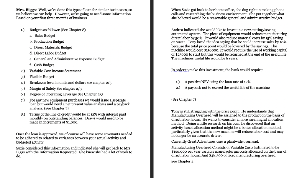 with Tony on where he believed the designs needed improvement. What they