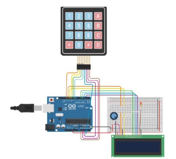 Using tinkercad, create a circuit that can convert hexadecimal to decimal 1.