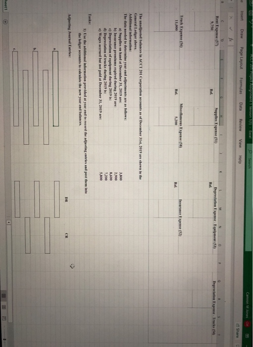 CM Home Insert Draw Page Layout Formulas Data Review View Help &