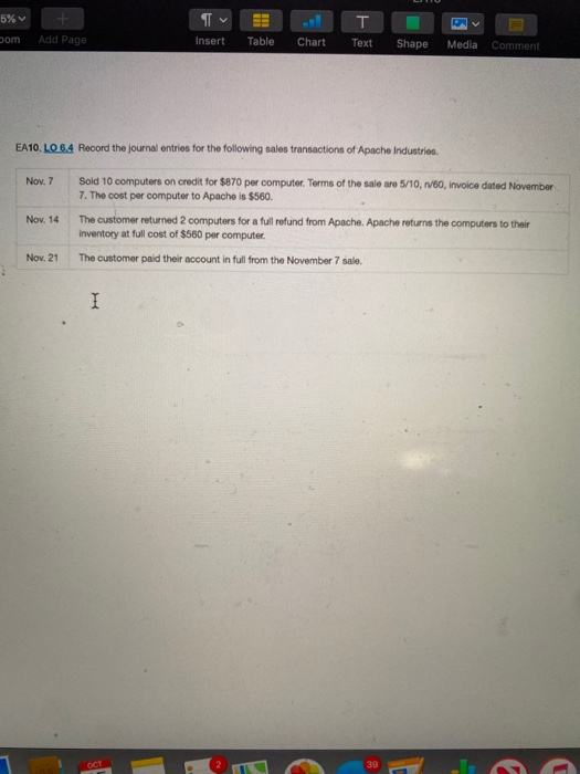  5% Dom Add Page Insert Table Chart Text Shape Media Comment