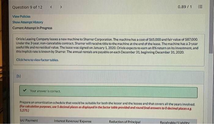 of the lease for Sharrer, assuming (1) Sharrer does not know Orlole's