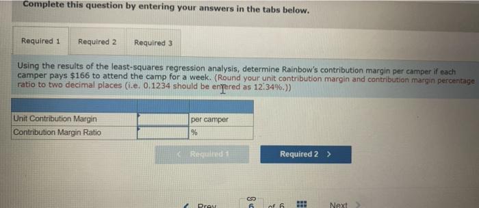 during June and July. Each camp session is one week and can