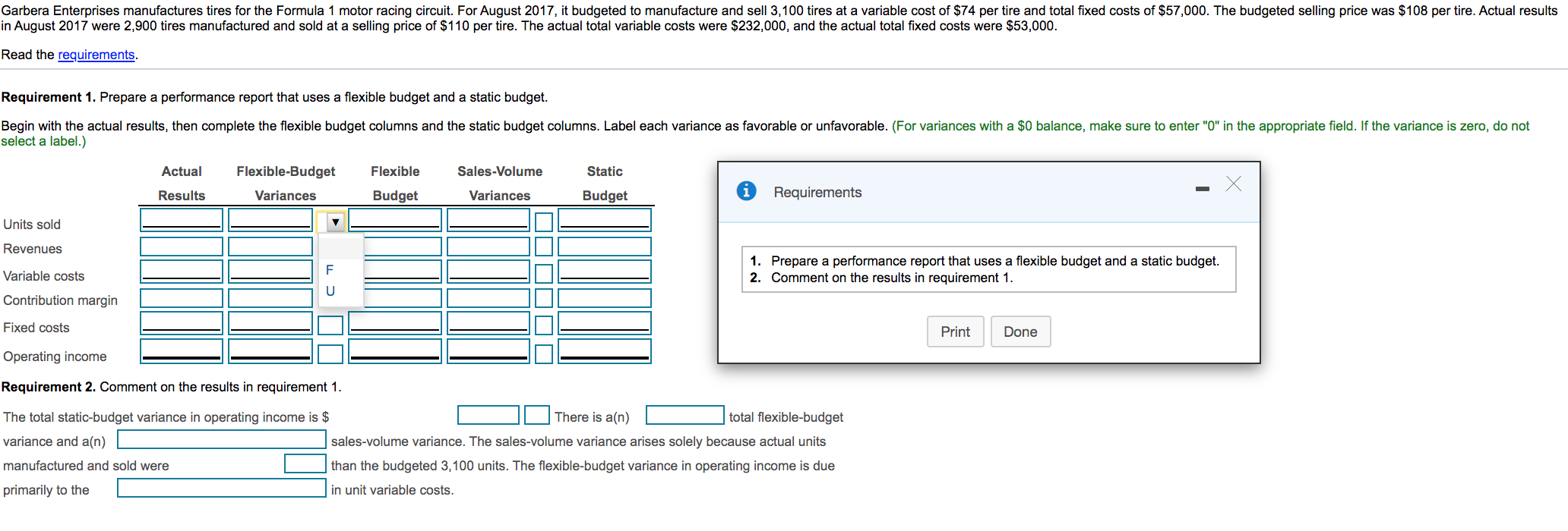 QUESTION 1. - (HAS 2 REQUIREMENTS)OPTIONS TO REQUIREMENT 2 DROP BOXES!!!!!!!!!!QUESTION 2