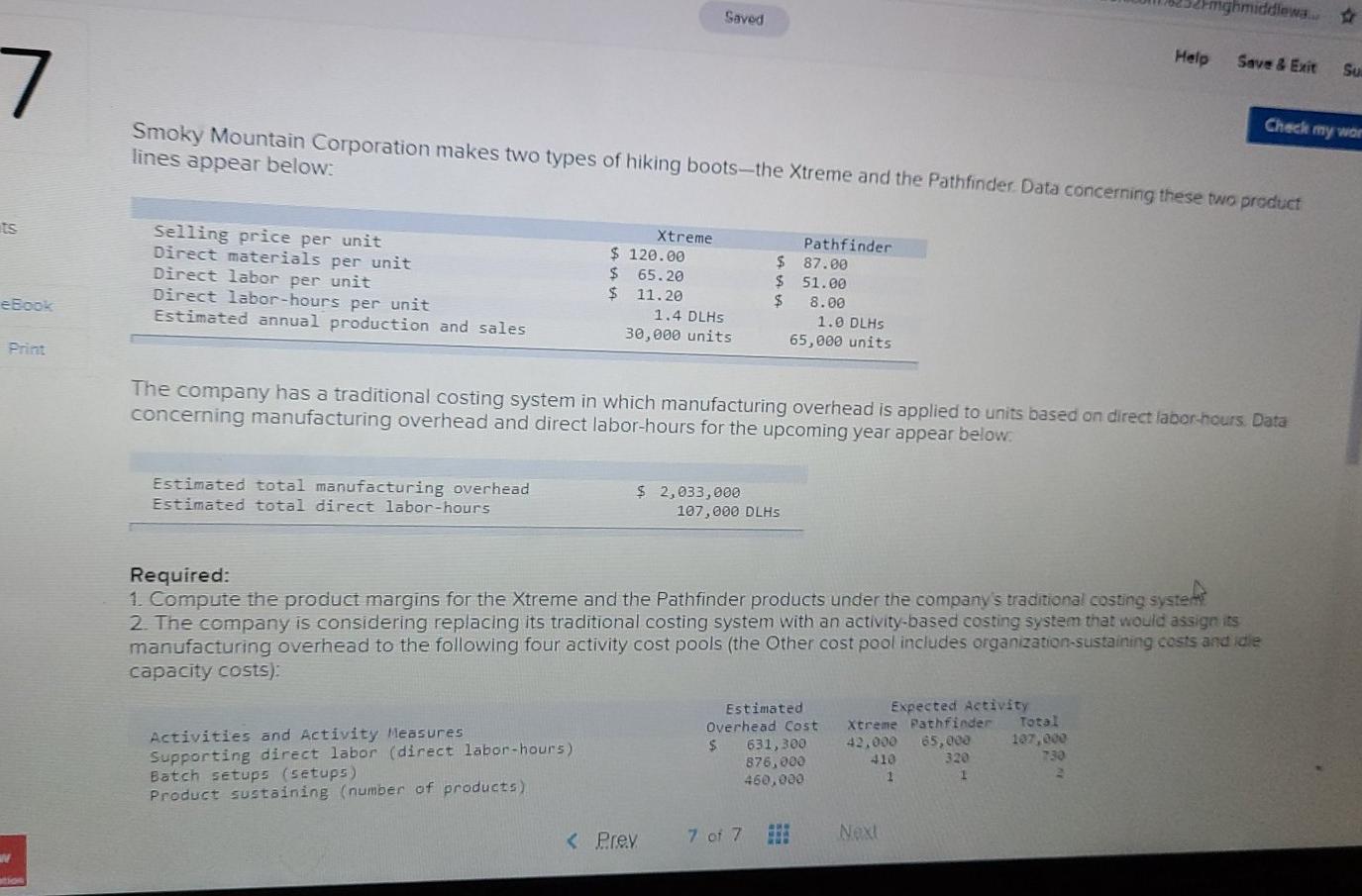  Saved hmiddlewa Help Save & Exit Su 7 Check my wor