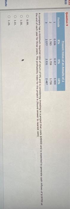 which one is the correct option? LES 020 Question 9 Periods 1