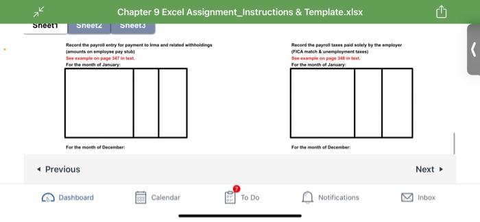 January & December joumal entries for both employee wages withholdings and employer
