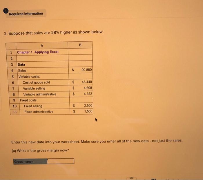 1. Now change all of the dollar amounts in the data area