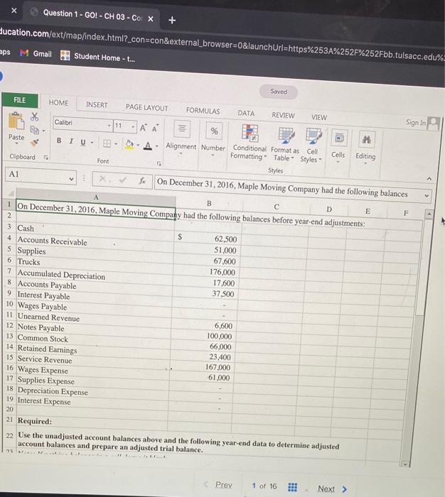  X Question 1 - GO! - CH 03 - Cox +