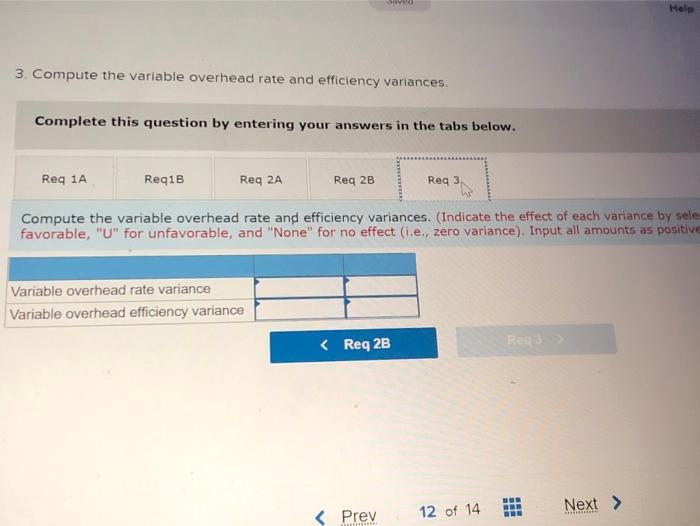 Quantity Standard Price Standard or Hours or Rate Cost Direct materials 2.5
