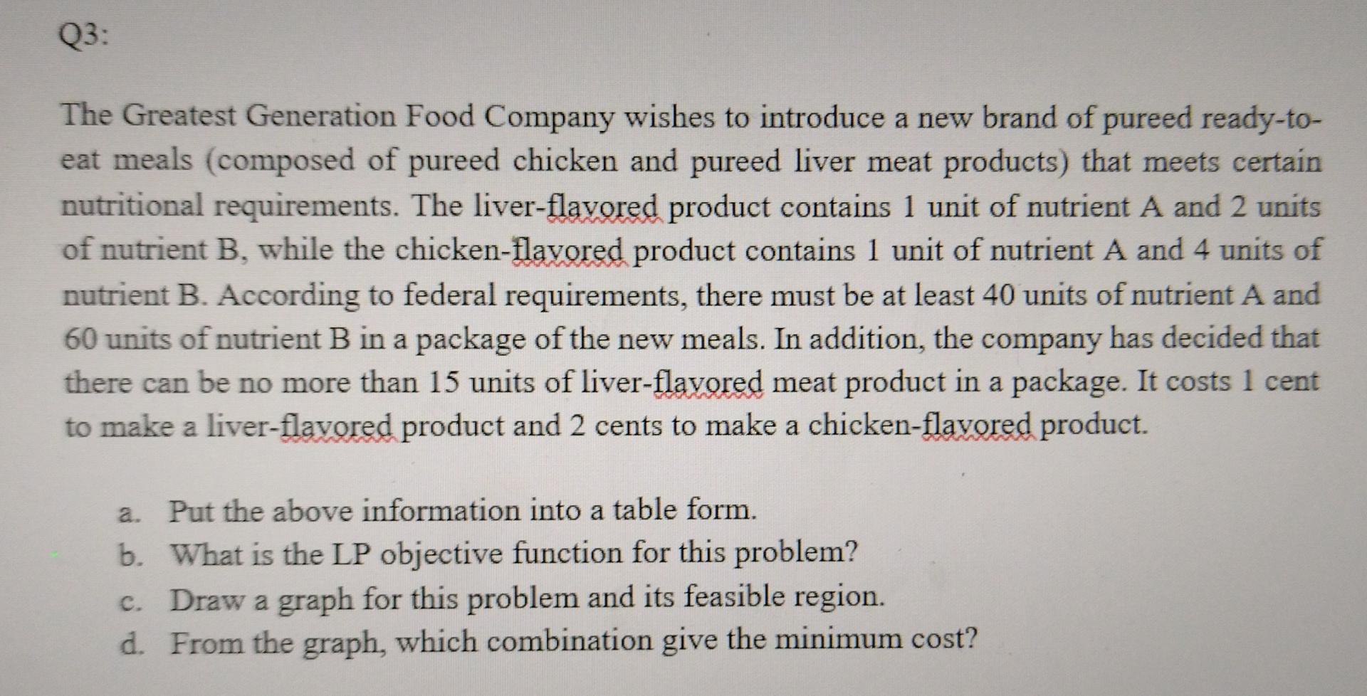 points for a, b and c to this LP problem? b. What