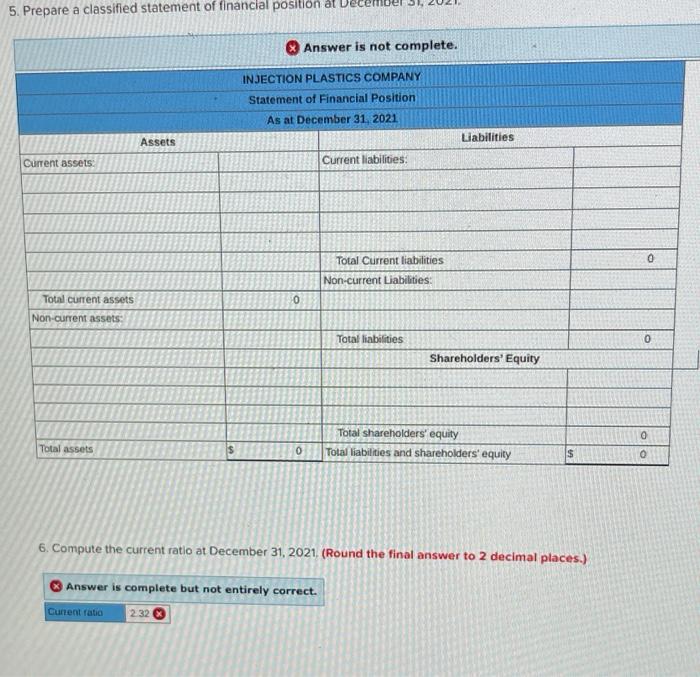 (long-term) Equipment Factory building $27,500 Intangibles 3,300 Accounts payable 4,300 Accrued liabilities