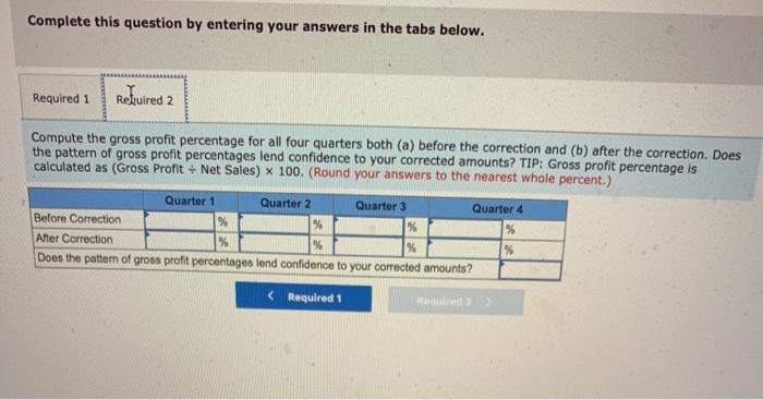 the following summarized amounts: Quarter 1 Quarter 2 Quarter 3 Quarter 4