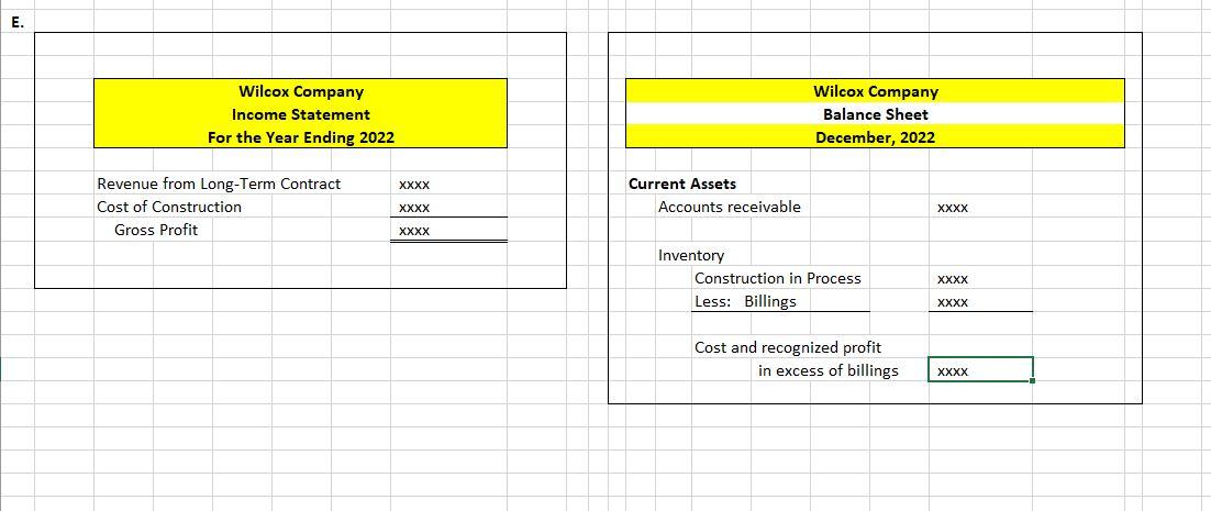 E Required: A. Compute the amount of gross profit to be recognized