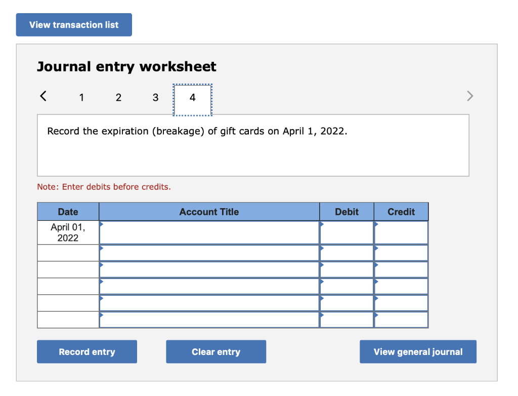 season. The gift cards expire on April 1, 2022. Customers redeem gift