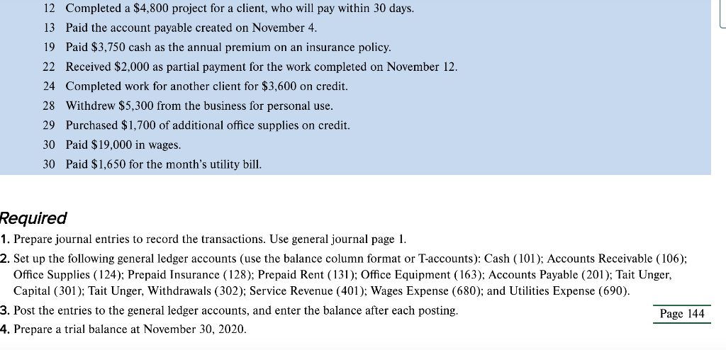 balance @103, 04, 05, 06 CHECK FIGURE: 4. Total Dr. = $96,300