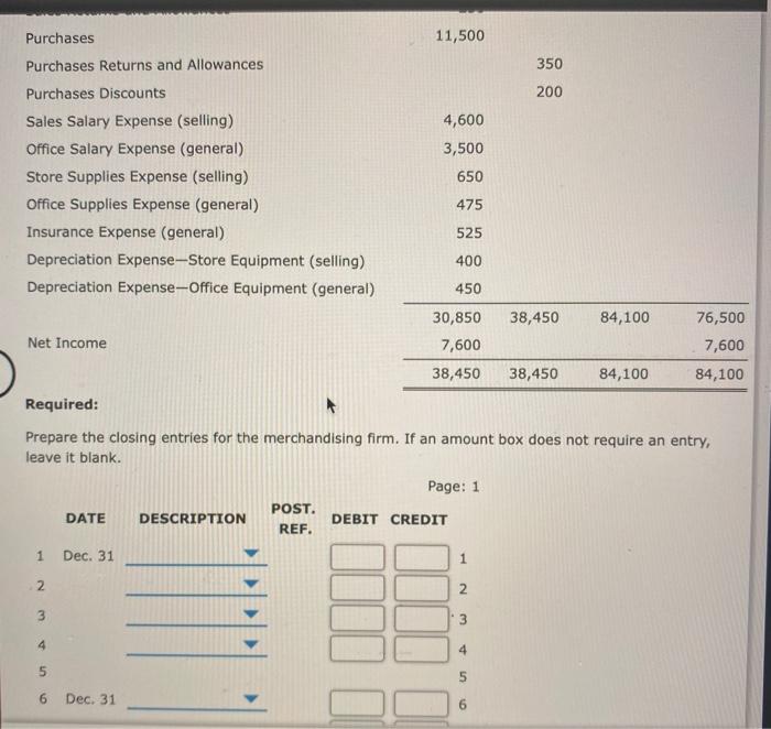 31, 20-- Account Title Income Statement Balance Sheet Debit Credit Debit Credit