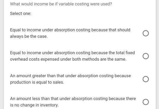 as follows: Direct Materials P6,000 Direct Labor P3,300 Variable Factory Overhead P2,500