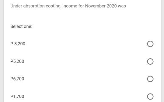 Fixed Factory Overhead P1,500 Total Manufacturing Costs P13,500 Selling and administrative costs
