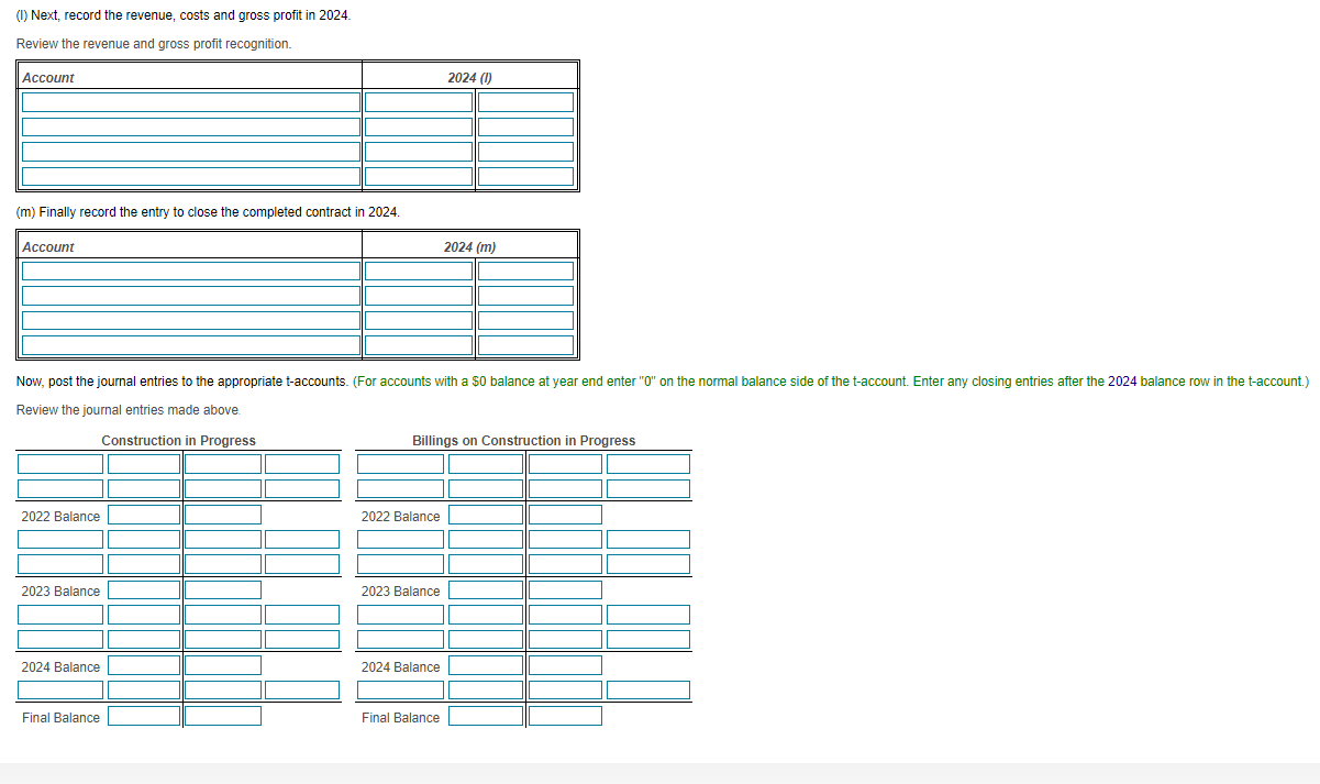 years. Costs incurred, estimated total costs, billings, and cash collections are summarized