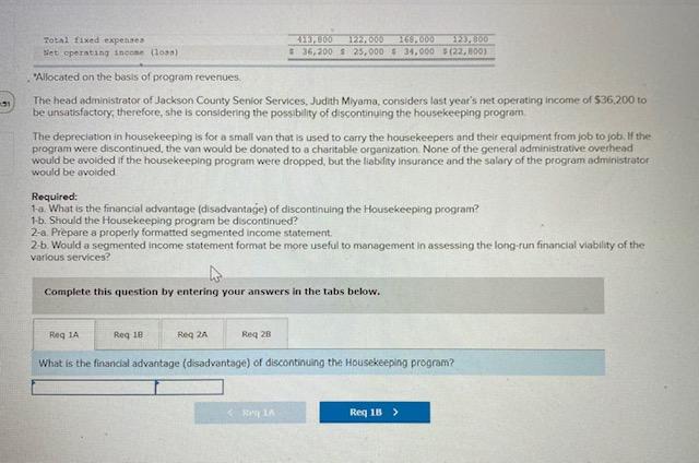 essential services to seniors who live in the town homes within the