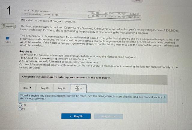 follow Revenue Variable expenses Contribution margin Yixed expenses Depreciation Liability insurance Program