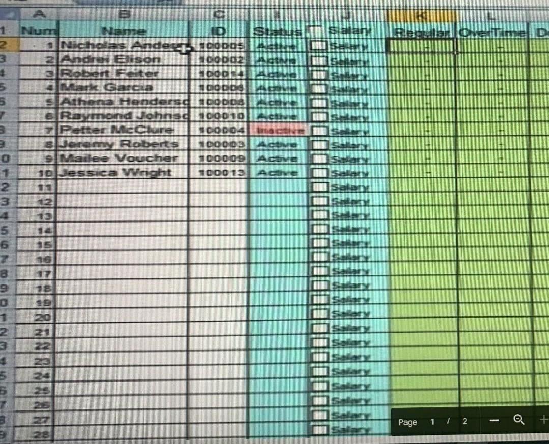 The figure in the excel are the same which are provided.. below