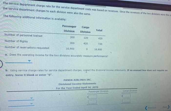 organized as profit centers, the Passenger Division and the Cargo Division. The