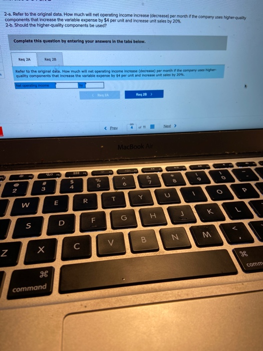 Price, and Volume (L05-4) {The following information applies to the questions displayed