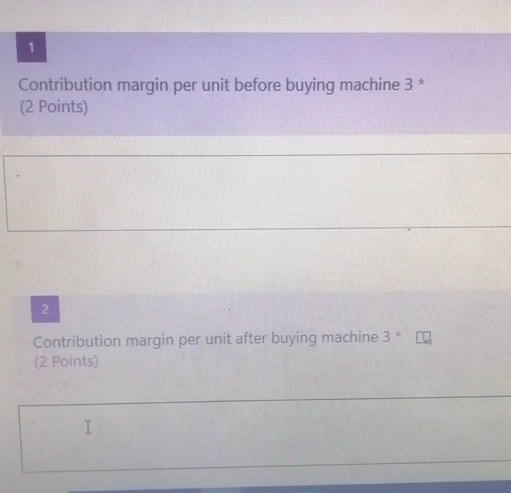 each machine working separately, but theyproduce the same parts. The variable and